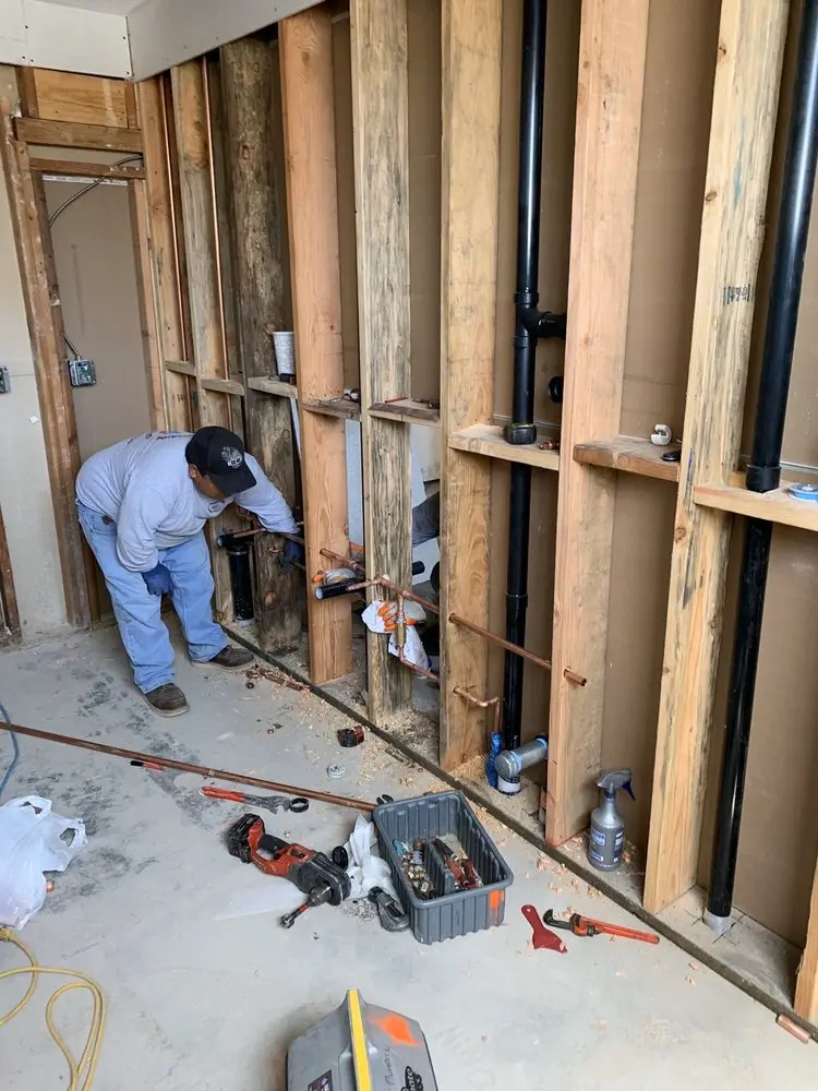 Commercial rough-in plumbing for Water Heater Replacement in Shaw Mines